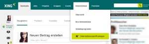 Die Micro-Site auf XING ist ein idealer Multiplikator.