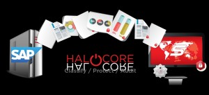 Zeichnung: Schutz von Daten aus SAP-Anwendungen durch Halocore 2.1