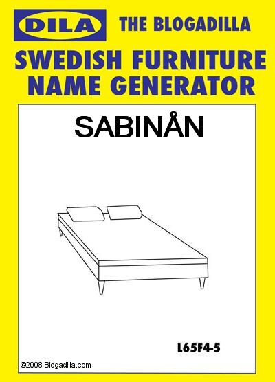 Schmu: Swedish Furniture Name Generator