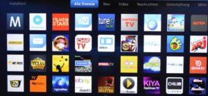 "Ein Smart-TV beinhaltet viele verschiedene Apps"