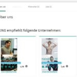 Leere Unternehmensseite auf XING zeigt Mitbewerber an