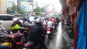 Mopeds von hinten
