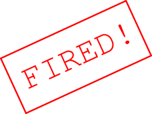 Stempel "FIRED!"